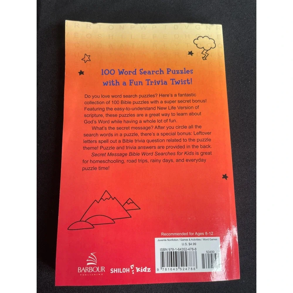 Secret Message Bible Word Searches for Kids Shiloh Kidz 100 Puzzles
